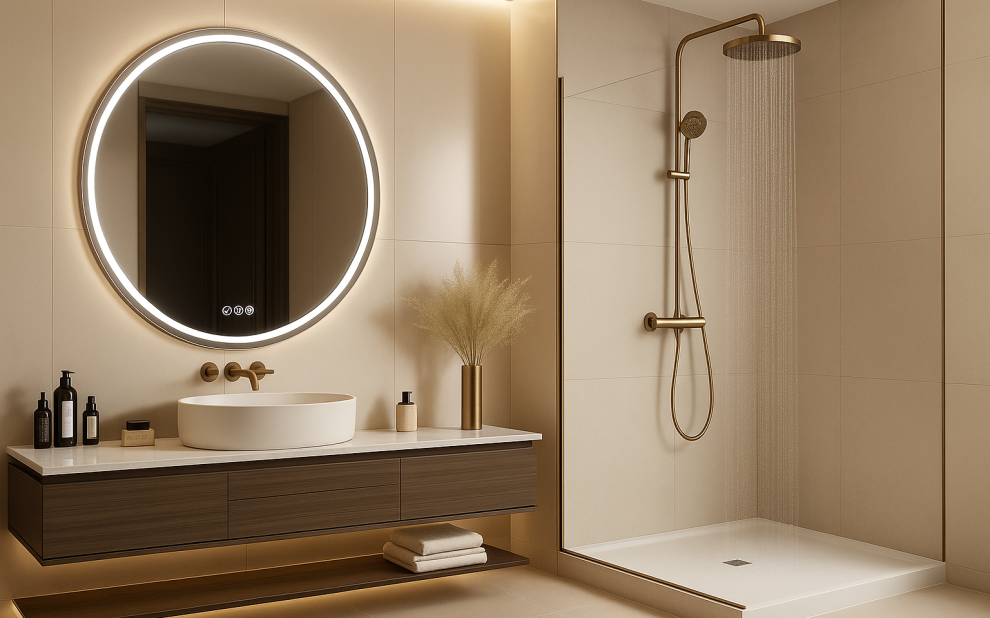 tipos de espejos para el baño