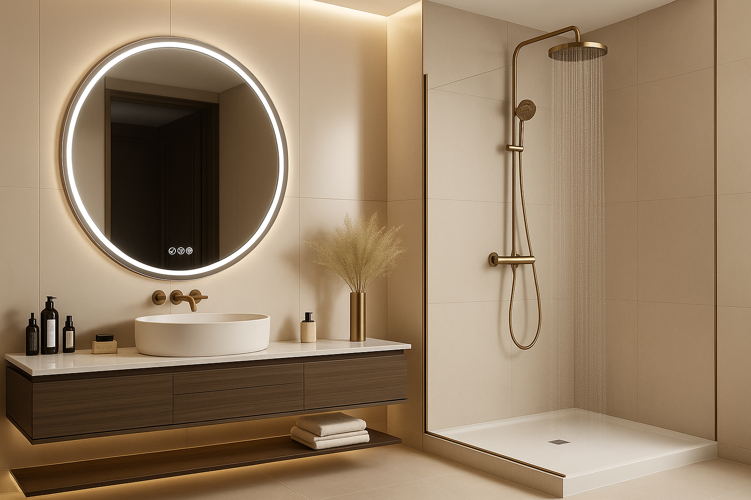 tipos de espejos para el baño