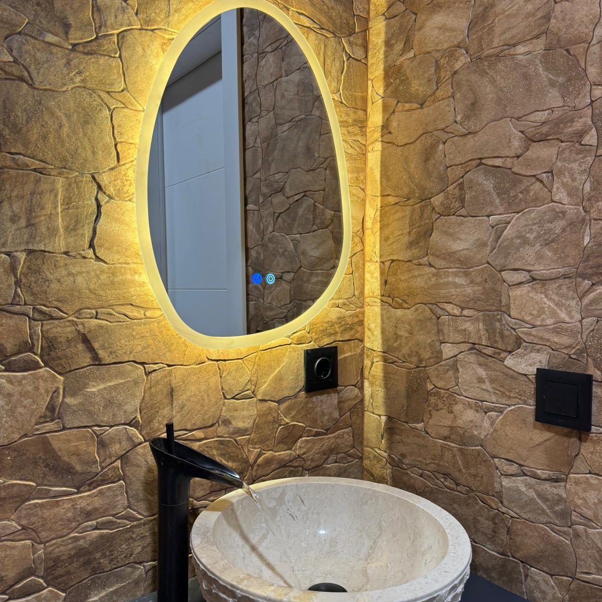 Baño empedrado en Granollers