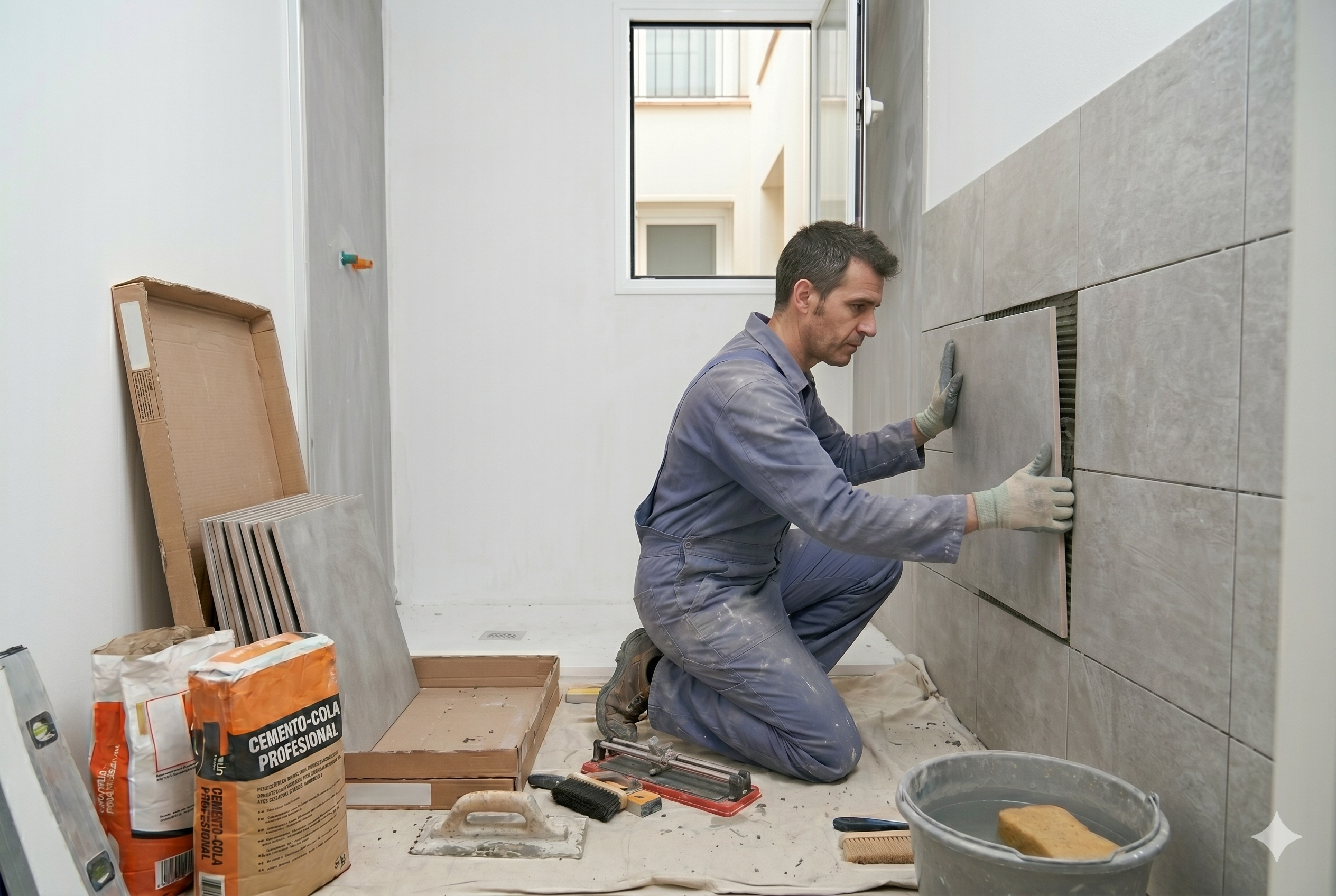 reforma baño Hospitalet 2026 trabajo en obra