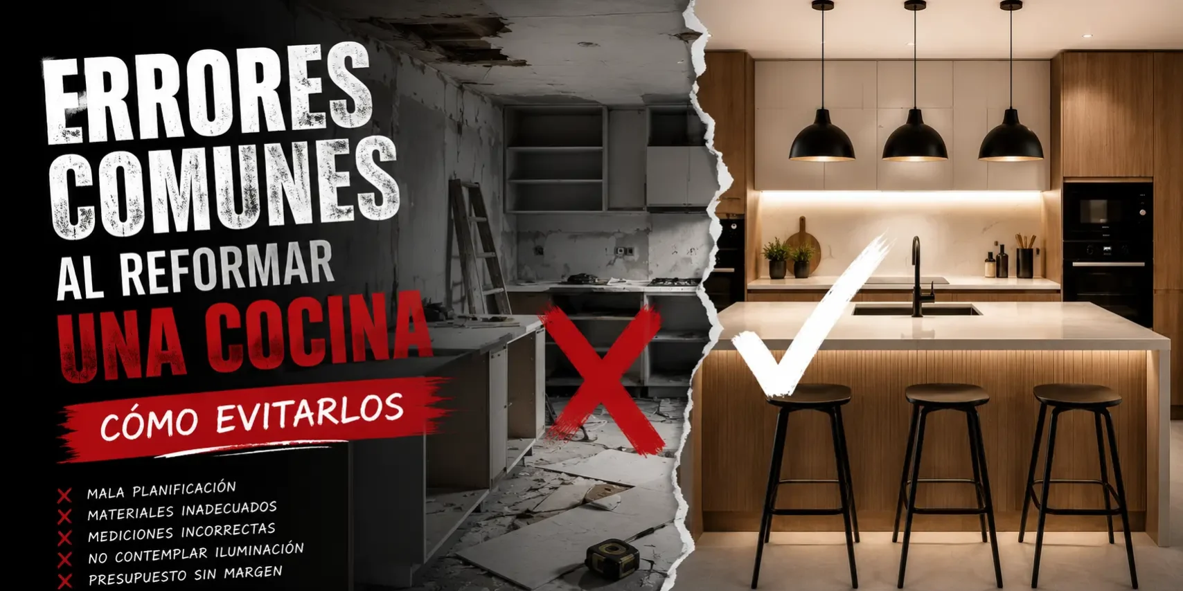 Errores comunes al reformar una cocina 1